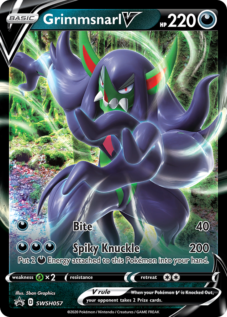 Grimmsnarl V (SWSH057) (Jumbo Card) [Sword & Shield: Black Star Promos] - The Mythic Store | 24h Order Processing