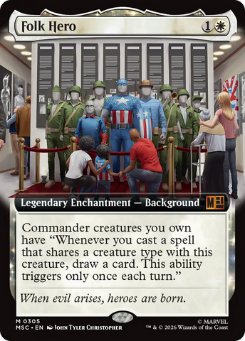 Folk Hero (Extended Art) [Marvel Super Heroes Commander] - The Mythic Store | 24h Order Processing