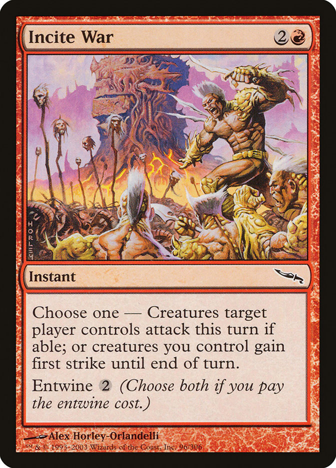 Incite War [Mirrodin] - The Mythic Store | 24h Order Processing