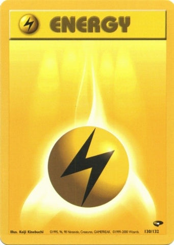 Lightning Energy (130/132) [Gym Challenge Unlimited] - The Mythic Store | 24h Order Processing