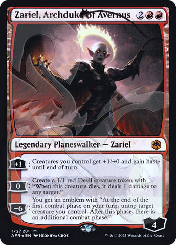 Zariel, Archduke of Avernus (Ampersand Promo) [Dungeons & Dragons: Adventures in the Forgotten Realms Promos] - The Mythic Store | 24h Order Processing