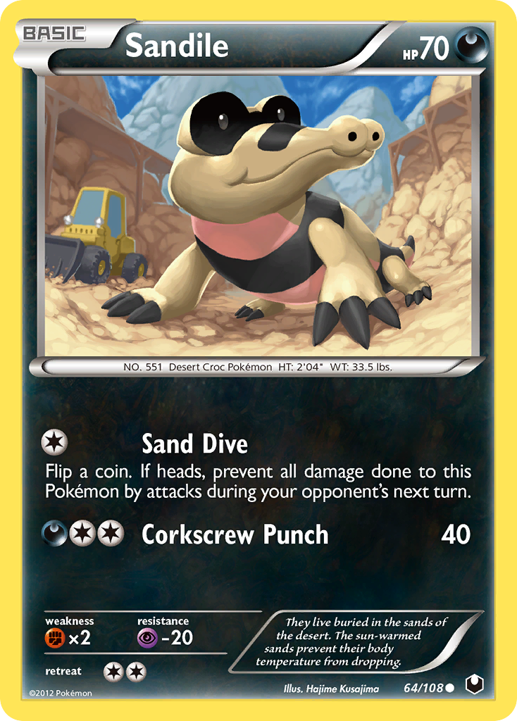 Sandile (64/108) [Black & White: Dark Explorers] - The Mythic Store | 24h Order Processing