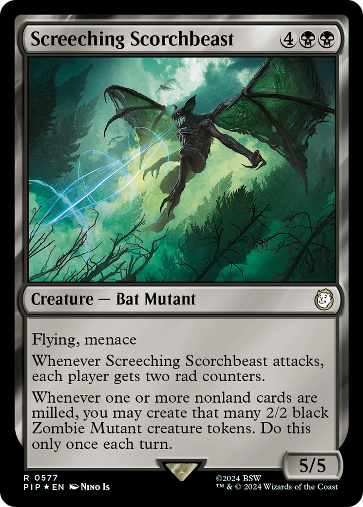 Screeching Scorchbeast (Surge Foil) [Fallout] - The Mythic Store | 24h Order Processing