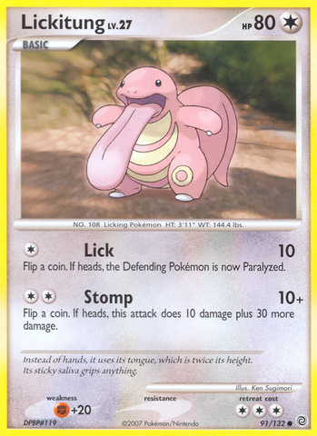 Lickitung (91/132) [Diamond & Pearl: Secret Wonders] - The Mythic Store | 24h Order Processing