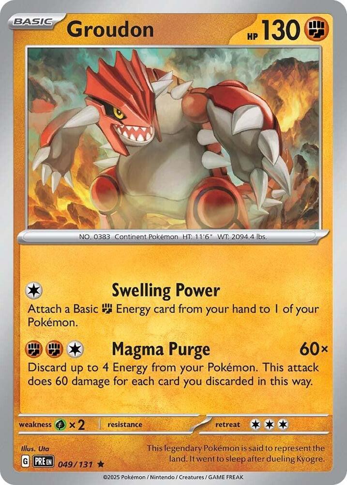 Groudon (049/131) [Scarlet & Violet: Prismatic Evolutions] - The Mythic Store | 24h Order Processing