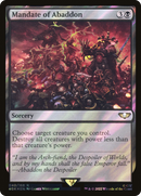 Mandate of Abaddon (Surge Foil) [Warhammer 40,000] - The Mythic Store | 24h Order Processing