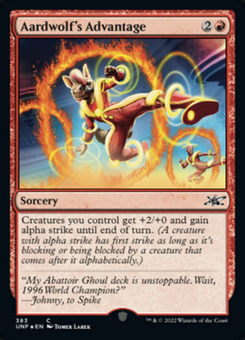 Aardwolf's Advantage (Galaxy Foil) [Unfinity] - The Mythic Store | 24h Order Processing