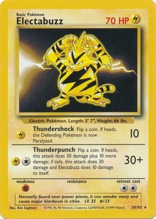 Electabuzz (20/102) [Base Set Unlimited] - The Mythic Store | 24h Order Processing