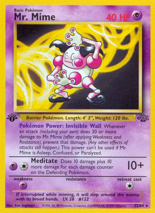 Mr. Mime (22/64) [Jungle 1st Edition] - The Mythic Store | 24h Order Processing