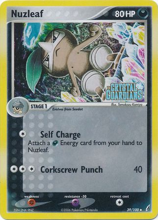 Nuzleaf (39/100) (Stamped) [EX: Crystal Guardians] - The Mythic Store | 24h Order Processing