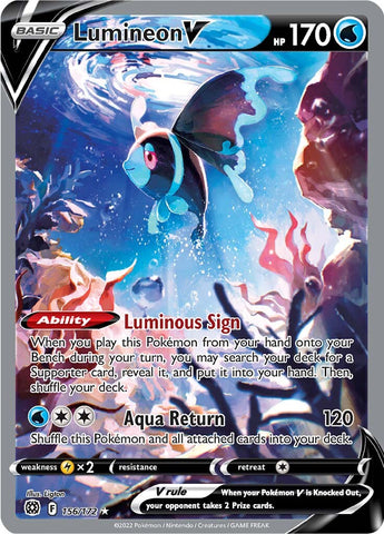 Lumineon V (156/172) [Sword & Shield: Brilliant Stars] - The Mythic Store | 24h Order Processing