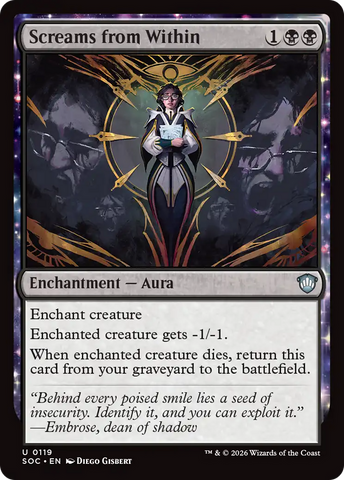 Screams from Within [Secrets of Strixhaven Commander] - The Mythic Store | 24h Order Processing