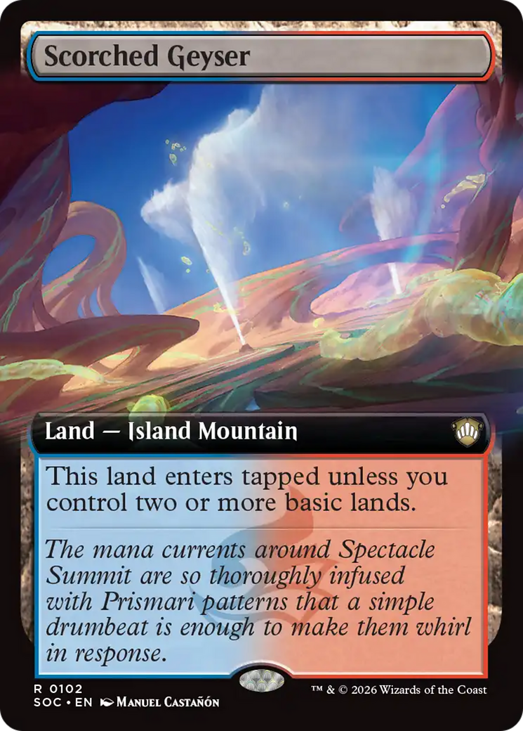 Scorched Geyser (Extended Art) [Secrets of Strixhaven Commander] - The Mythic Store | 24h Order Processing