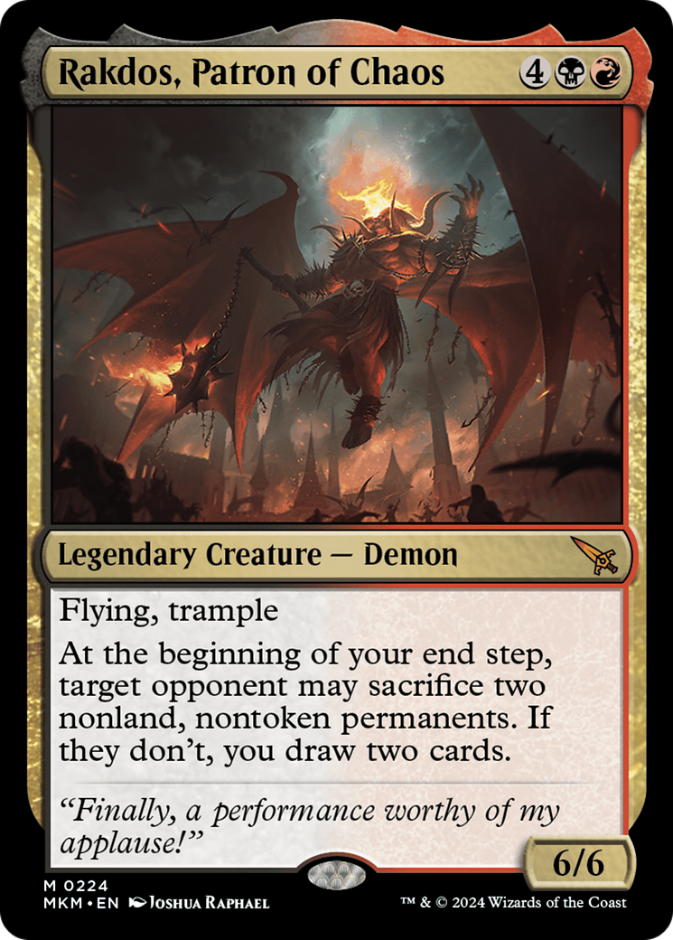 Rakdos, Patron of Chaos [Murders at Karlov Manor] - The Mythic Store | 24h Order Processing
