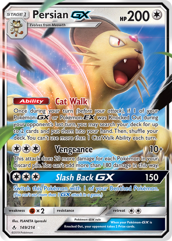 Persian GX (149/214) [Sun & Moon: Unbroken Bonds] - The Mythic Store | 24h Order Processing