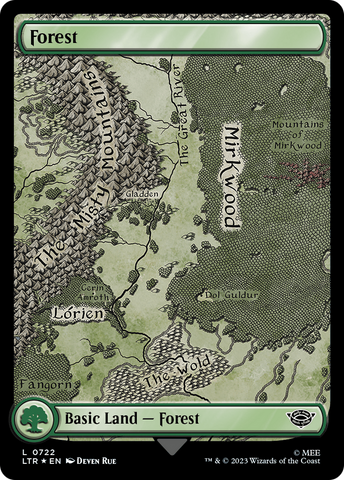 Forest (0722) (Surge Foil) [The Lord of the Rings: Tales of Middle-Earth] - The Mythic Store | 24h Order Processing