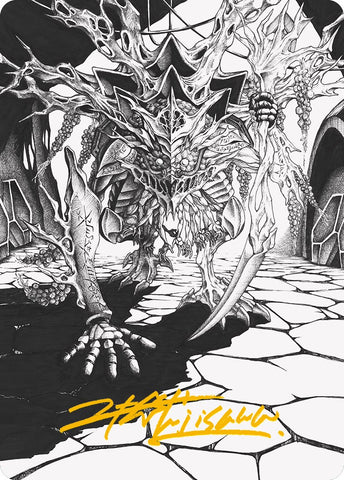 Thrun, Breaker of Silence Art Card (Gold-Stamped Signature) [Phyrexia: All Will Be One Art Series] - The Mythic Store | 24h Order Processing