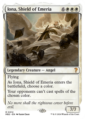 Iona, Shield of Emeria (White Border) [Mystery Booster 2] - The Mythic Store | 24h Order Processing