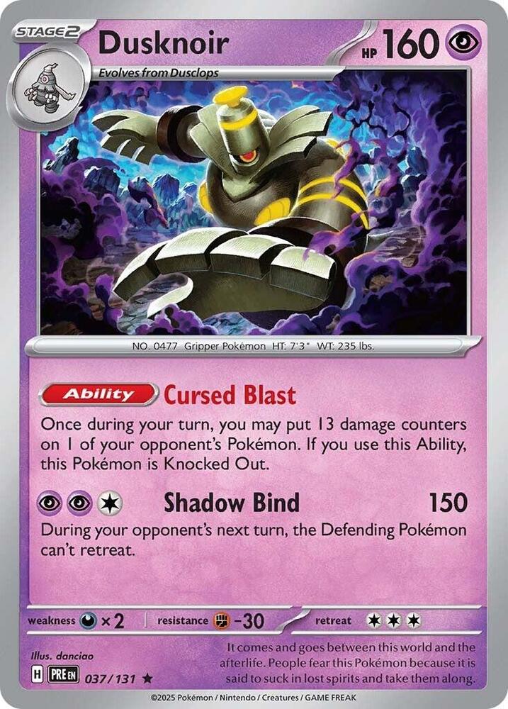 Dusknoir (037/131) [Scarlet & Violet: Prismatic Evolutions] - The Mythic Store | 24h Order Processing