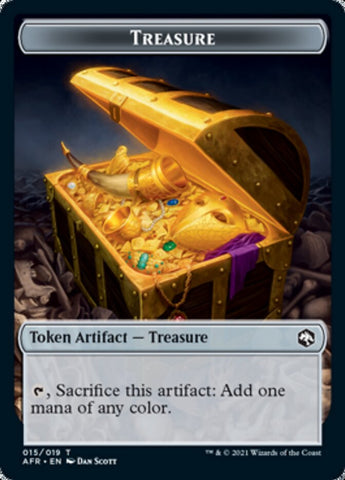 Treasure // Zombie Double-Sided Token [Dungeons & Dragons: Adventures in the Forgotten Realms Tokens] - The Mythic Store | 24h Order Processing