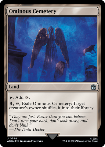 Ominous Cemetery (Surge Foil) [Doctor Who] - The Mythic Store | 24h Order Processing