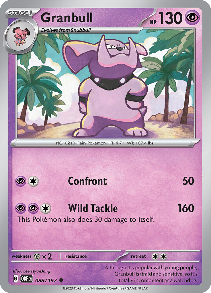 Granbull (088/197) [Scarlet & Violet: Obsidian Flames] - The Mythic Store | 24h Order Processing