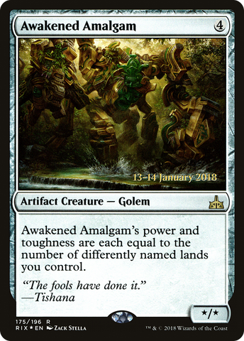 Awakened Amalgam [Rivals of Ixalan Prerelease Promos] - The Mythic Store | 24h Order Processing