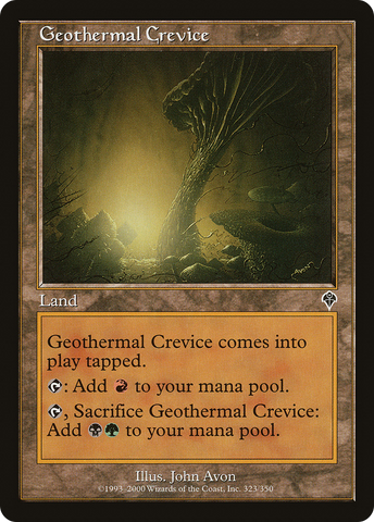 Geothermal Crevice [Invasion] - The Mythic Store | 24h Order Processing