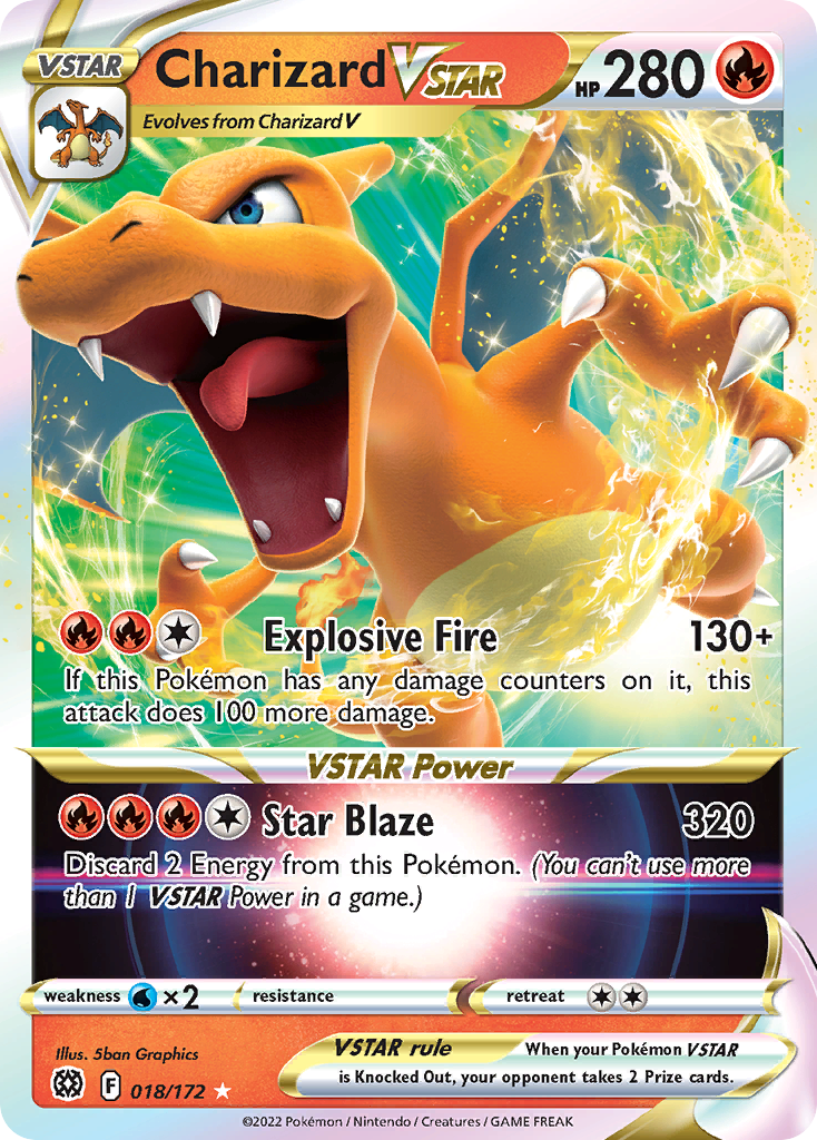 Charizard VSTAR (018/172) (Jumbo Card) [Sword & Shield: Brilliant Stars] - The Mythic Store | 24h Order Processing