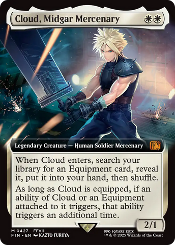 Cloud, Midgar Mercenary (Extended Art) [FINAL FANTASY] - The Mythic Store | 24h Order Processing
