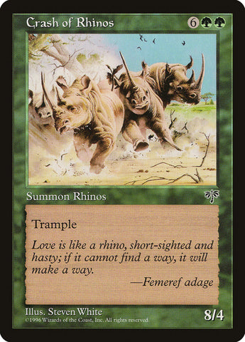 Crash of Rhinos [Mirage] - The Mythic Store | 24h Order Processing