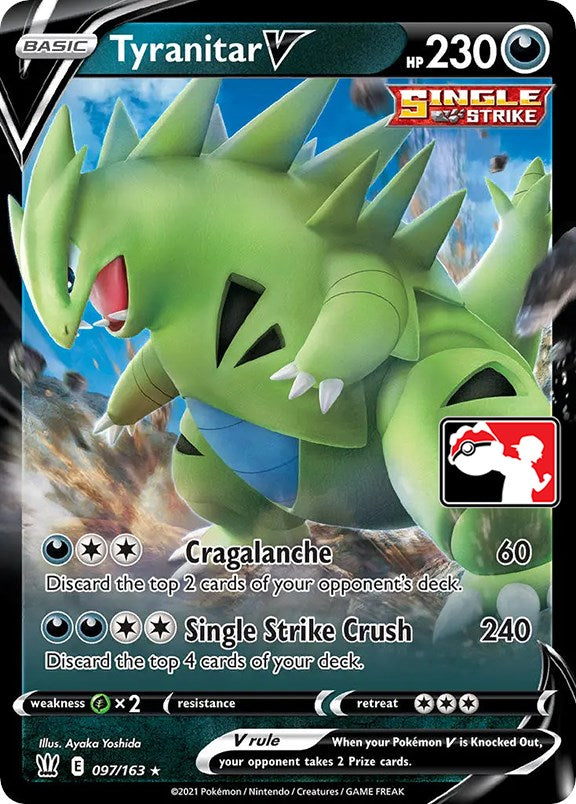 Tyranitar V (097/163) [Prize Pack Series One] - The Mythic Store | 24h Order Processing