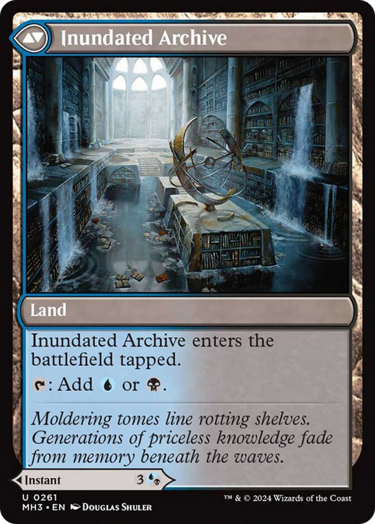 Waterlogged Teachings //Inundated Archive [Modern Horizons 3] - The Mythic Store | 24h Order Processing