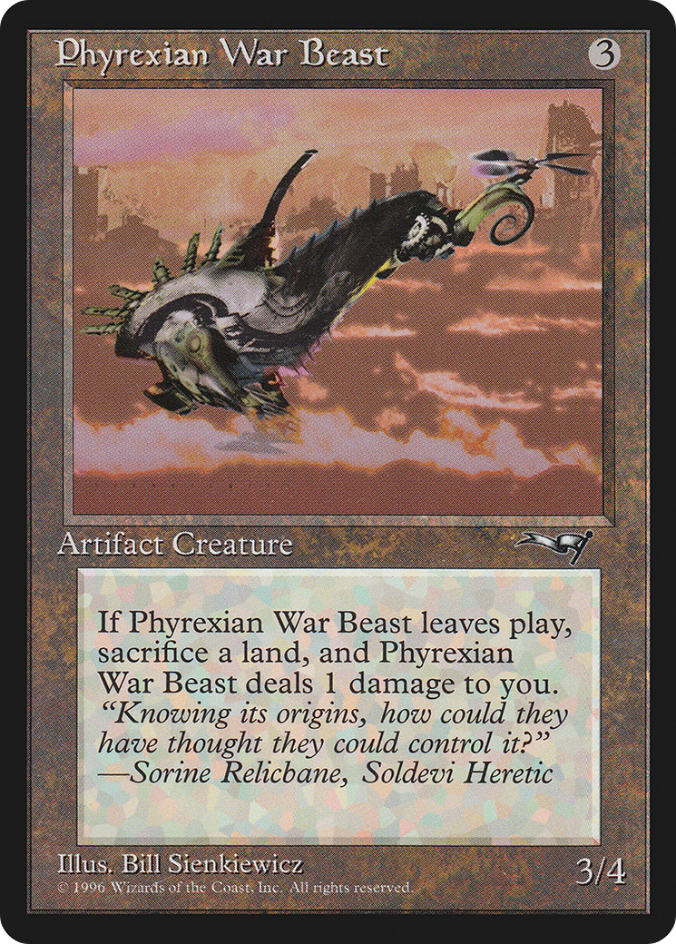 Phyrexian War Beast (Signature on Left) [Alliances] - The Mythic Store | 24h Order Processing