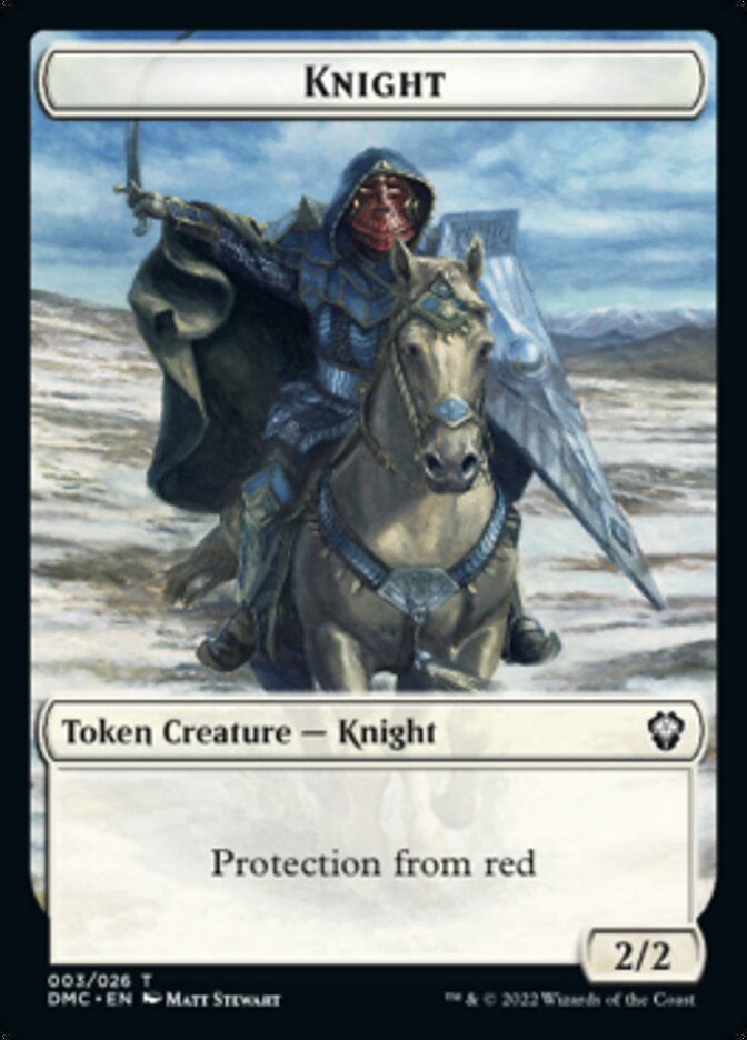 Knight Token [Dominaria United Commander Tokens] - The Mythic Store | 24h Order Processing