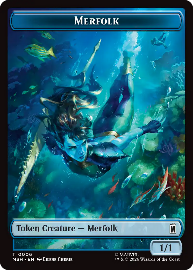 Council of Reeds (008) // Merfolk (006) Double-Sided Token [Marvel Super Heroes Commander Tokens] - The Mythic Store | 24h Order Processing
