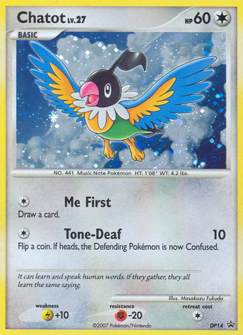 Chatot (DP14) [Diamond & Pearl: Black Star Promos] - The Mythic Store | 24h Order Processing