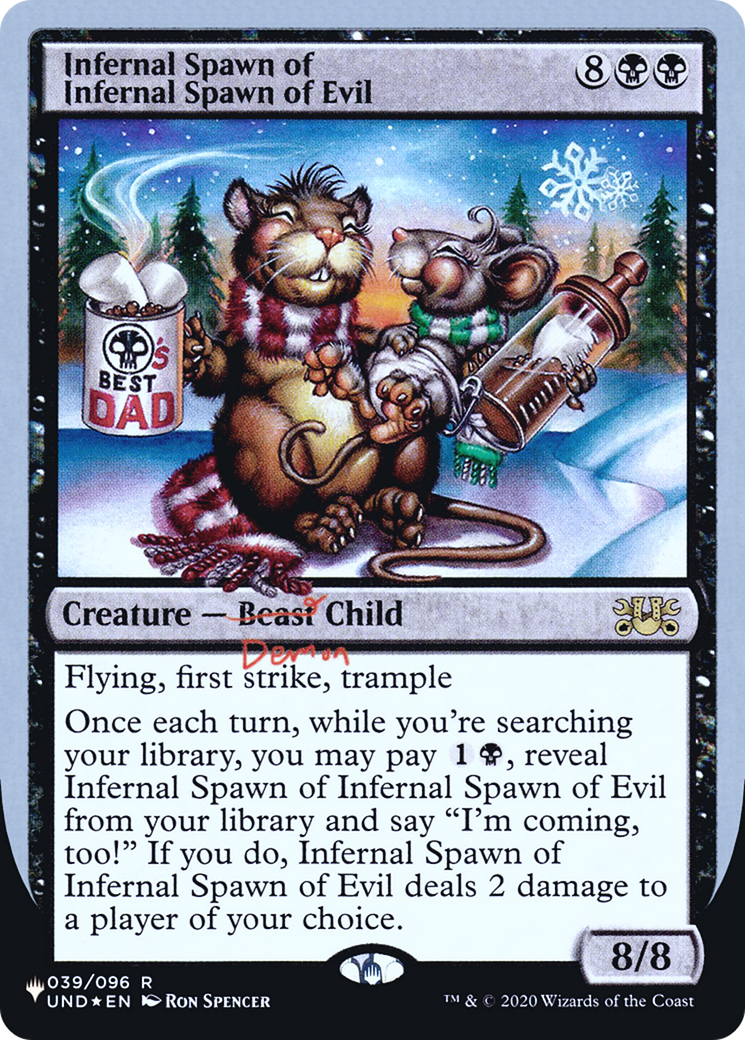 Infernal Spawn of Infernal Spawn of Evil (Unfinity Foil Edition) [The List] - The Mythic Store | 24h Order Processing