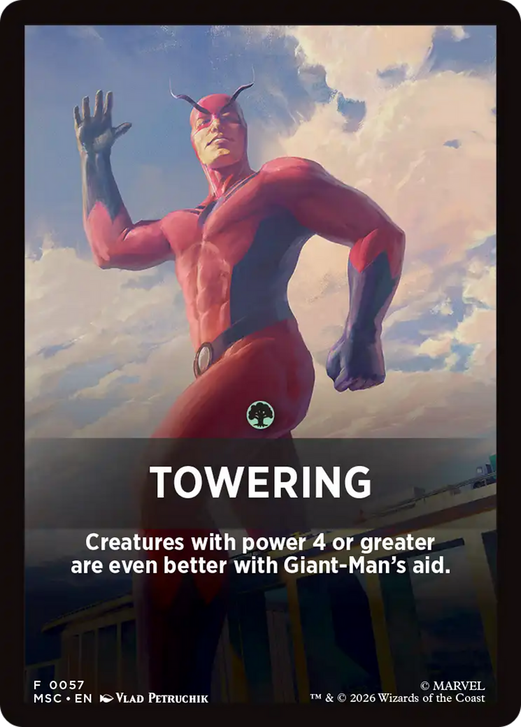 Towering Theme Card [Marvel Super Heroes Commander] - The Mythic Store | 24h Order Processing