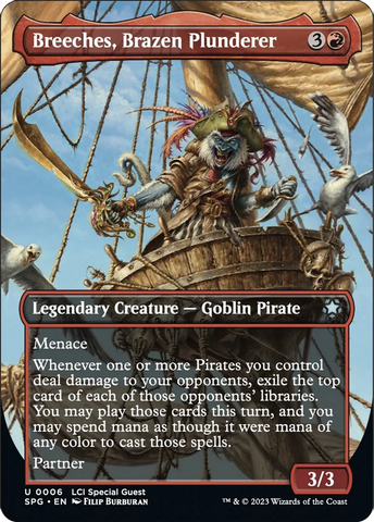 Breeches, Brazen Plunderer (Borderless) [The Lost Caverns of Ixalan Special Guests] - The Mythic Store | 24h Order Processing