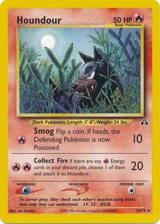 Houndour (24/75) [Neo Discovery Unlimited] - The Mythic Store | 24h Order Processing