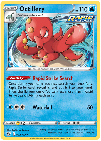 Octillery (037/163) (Theme Deck Exclusive) [Sword & Shield: Battle Styles] - The Mythic Store | 24h Order Processing