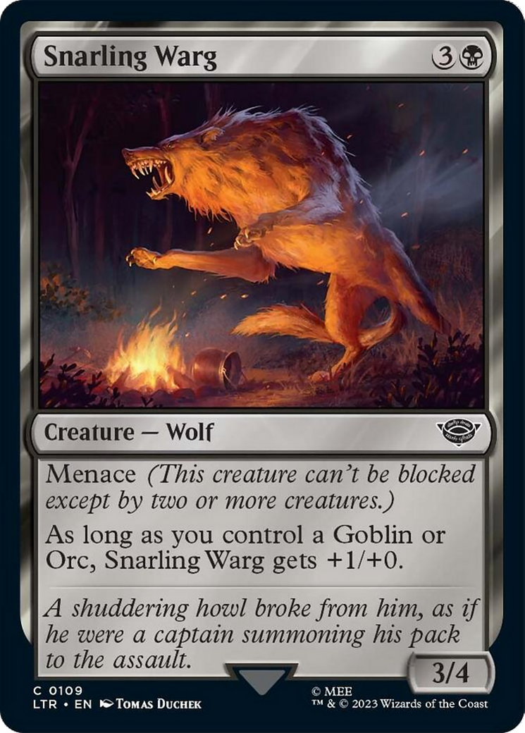 Snarling Warg [The Lord of the Rings: Tales of Middle-Earth] - The Mythic Store | 24h Order Processing