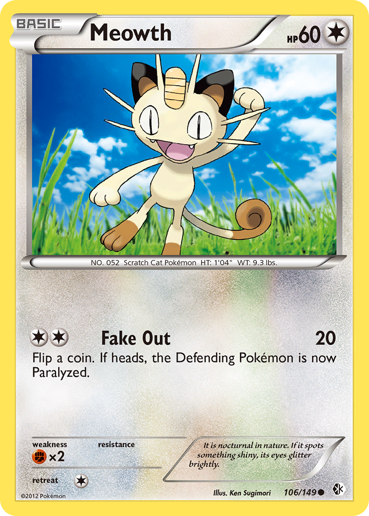 Meowth (106/149) [Black & White: Boundaries Crossed] - The Mythic Store | 24h Order Processing