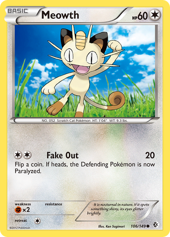 Meowth (106/149) [Black & White: Boundaries Crossed] - The Mythic Store | 24h Order Processing