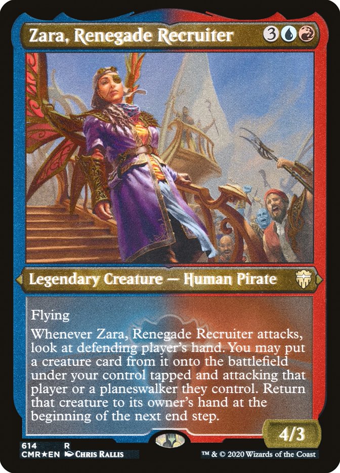 Zara, Renegade Recruiter (Etched) [Commander Legends] - The Mythic Store | 24h Order Processing