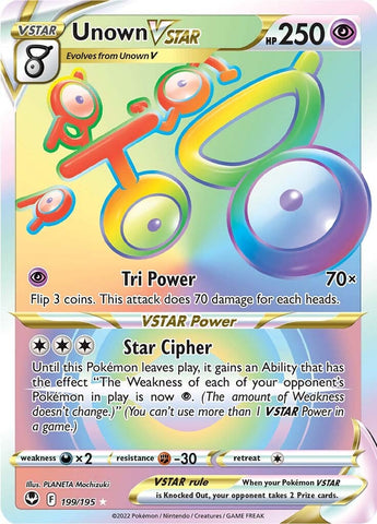 Unown VSTAR (199/195) [Sword & Shield: Silver Tempest] - The Mythic Store | 24h Order Processing