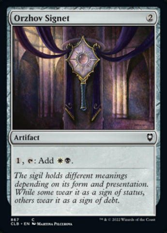 Orzhov Signet [Commander Legends: Battle for Baldur's Gate] - The Mythic Store | 24h Order Processing