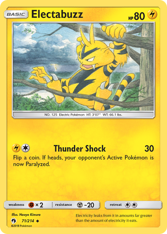 Electabuzz (71/214) [Sun & Moon: Lost Thunder] - The Mythic Store | 24h Order Processing
