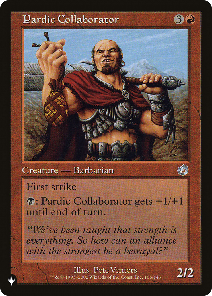 Pardic Collaborator [The List] - The Mythic Store | 24h Order Processing